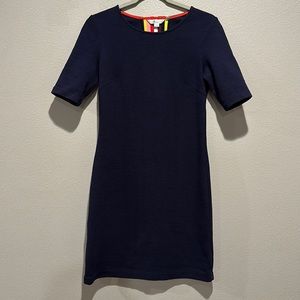 Boden back block navy blue bodycon stretch dress size: 2R